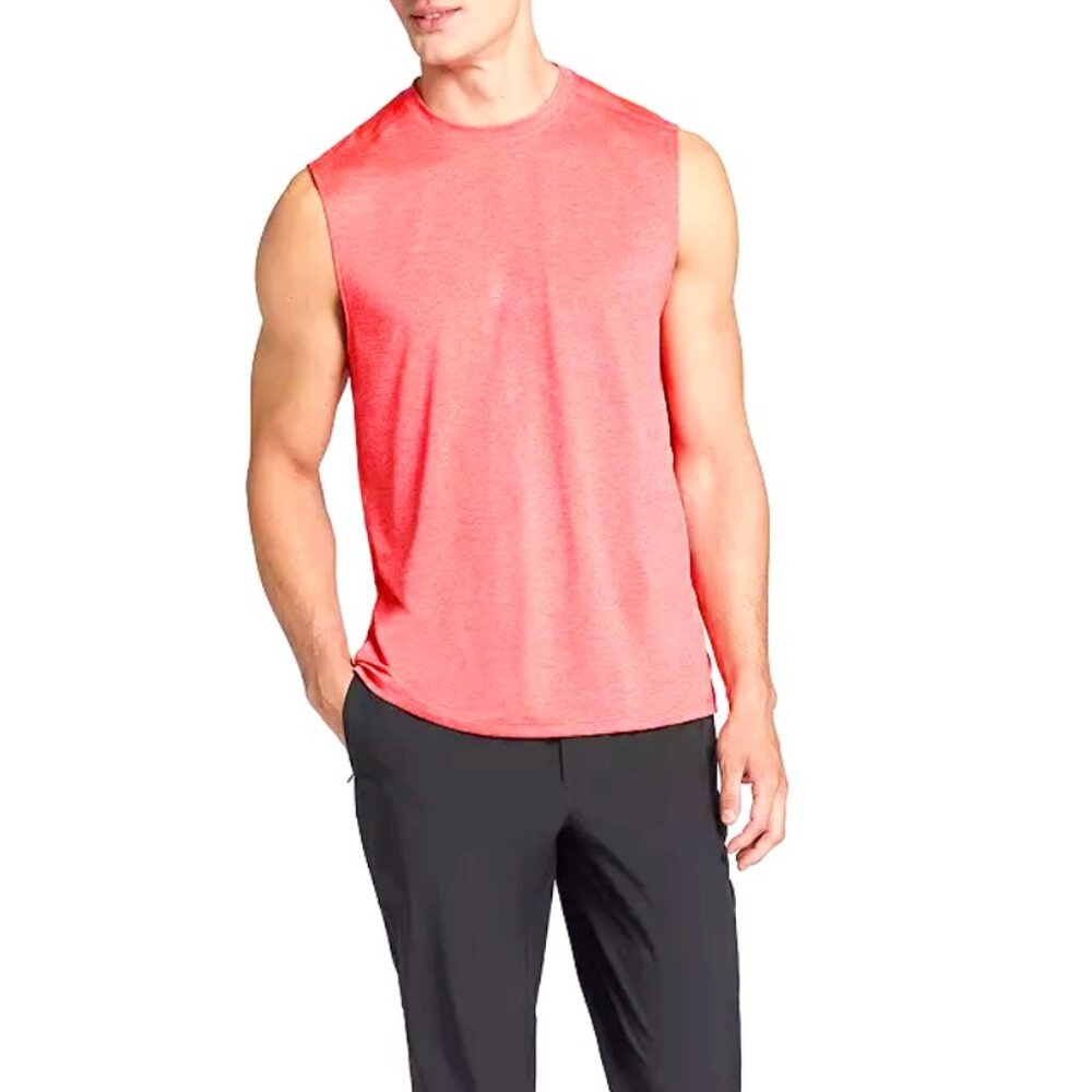 DSG Men's Movement Tank, Large, Pink Ray Heather,‎ NWT